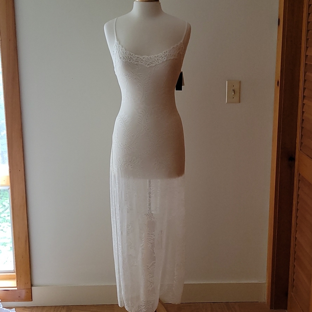 Natori long boudoir gown